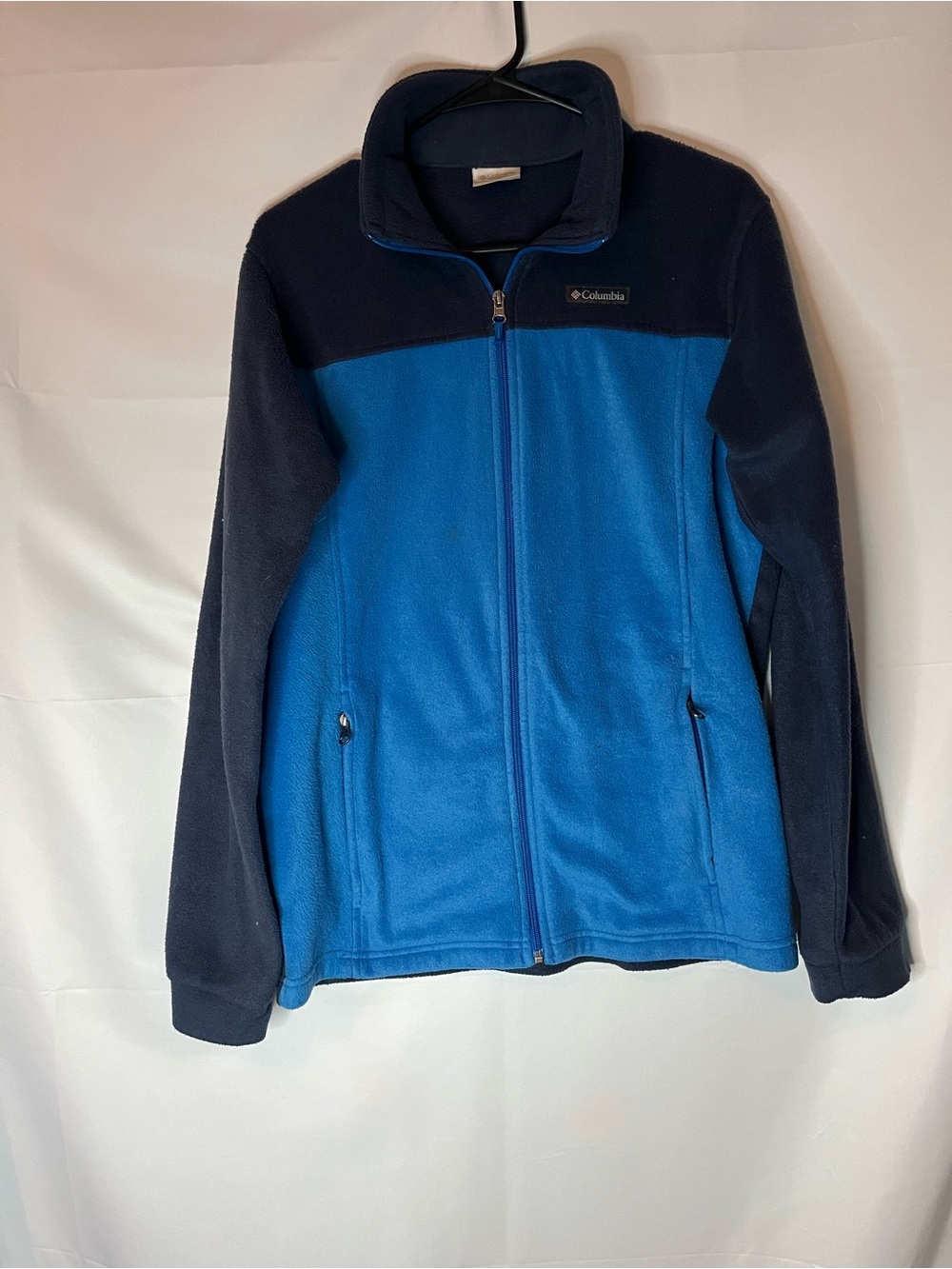 Columbia Blue and Navy Full-Zip Fleece Jacket